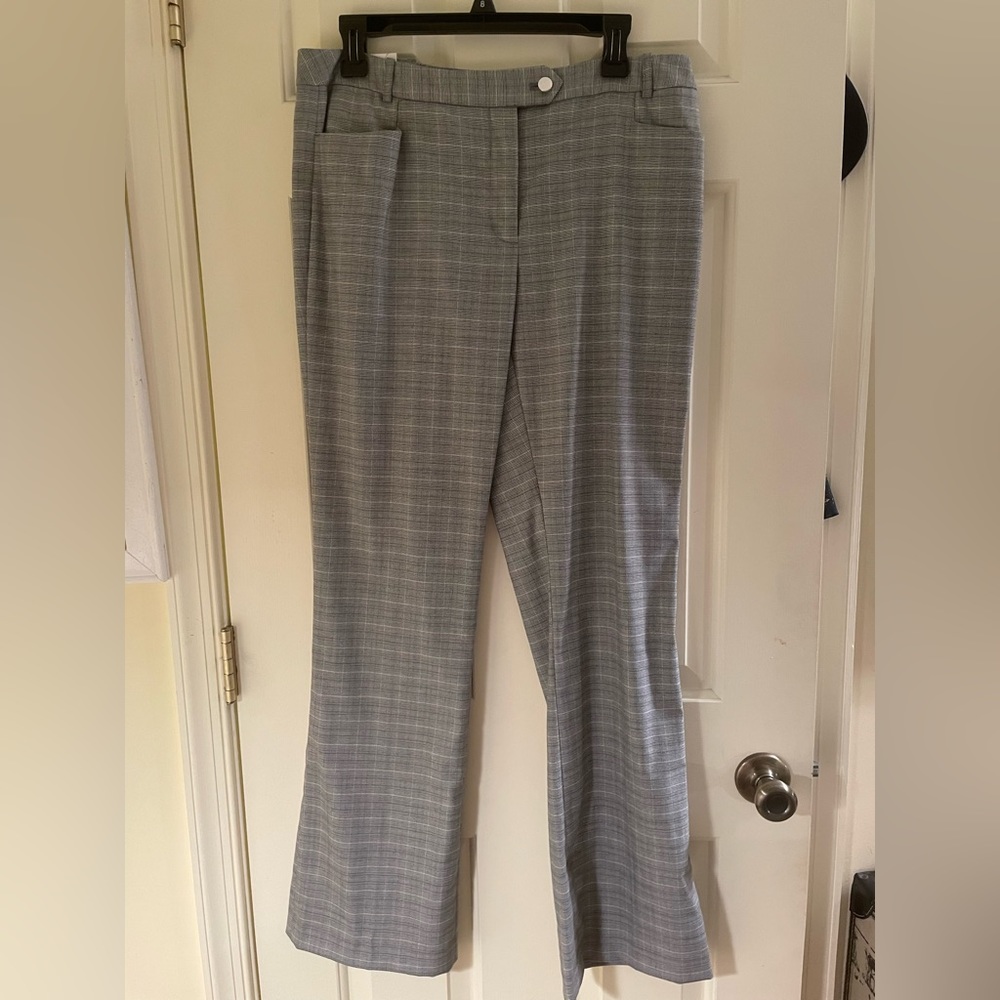 Grey plaid Calvin Klein dress slacks (matching jacket available)